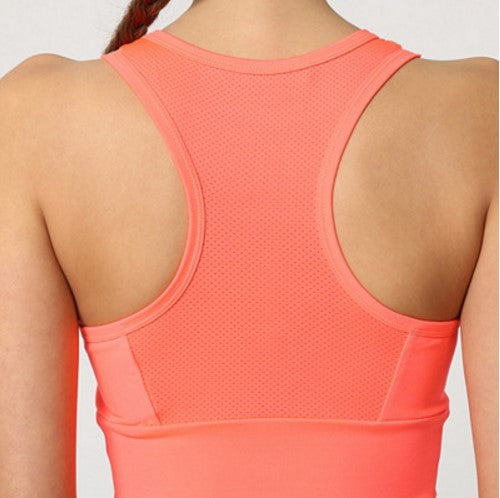 Top deportivo mujer, sujetador deportivo, sin mangas, espalda nadador, cierre elástico, tejido transpirable mesh, ideal gym yoga running, color rosa, talla L, ajuste cómodo, máxima sujeción ✅Entrega 24/48h