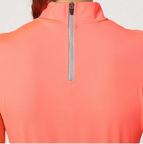 Top crop mujer, blusa sin mangas, cuello alto, juvenil, elástico, look urbano y fiesta, tejido suave, corte ajustado, tallas L, color naranja, cómodo, versátil, resalta figura, luminoso, ideal outfits modernos ✅Entrega 24/48h