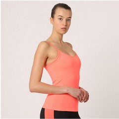 Top mujer tirantes ajustado tank básico escote redondeado verano camiseta cómoda color rosa talla L ideal looks urbanos deportivos transpirable versátil fácil combinar con jeans, falda o pantalón ✅Entrega 24/48h
