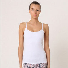 Top tirantes ajustado mujer camiseta básica tirantes finos cuello redondo verano urbano algodón estilo casual blanco L cómodo versátil ideal diario ✅Entrega 24/48h