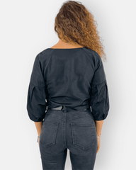 Blusa satinada