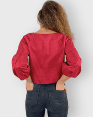 Blusa satinada