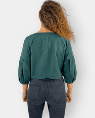 Blusa satinada