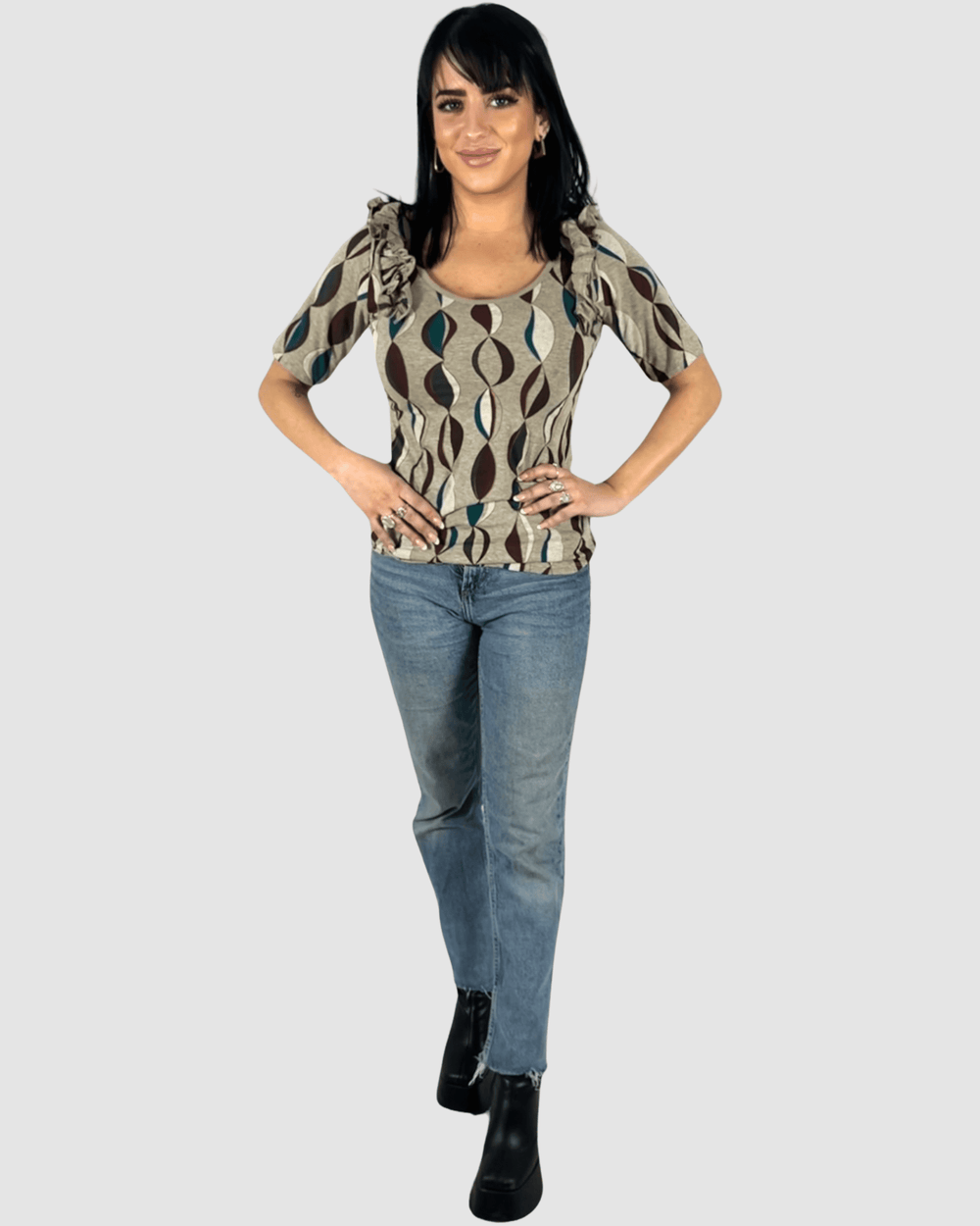 Top estampado