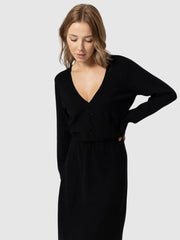 Vestido de punto midi