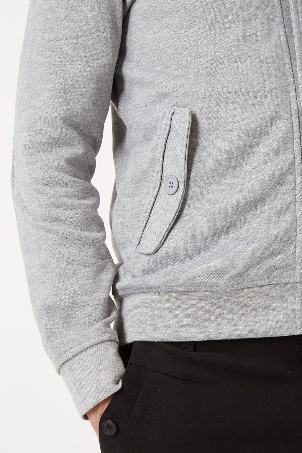 Chaqueta hombre cardigan casual algodón suave estilo chal manga larga coderas bolsillos solapa botones cierre cómodo versátil color gris claro talla L ✅Entrega 24/48h