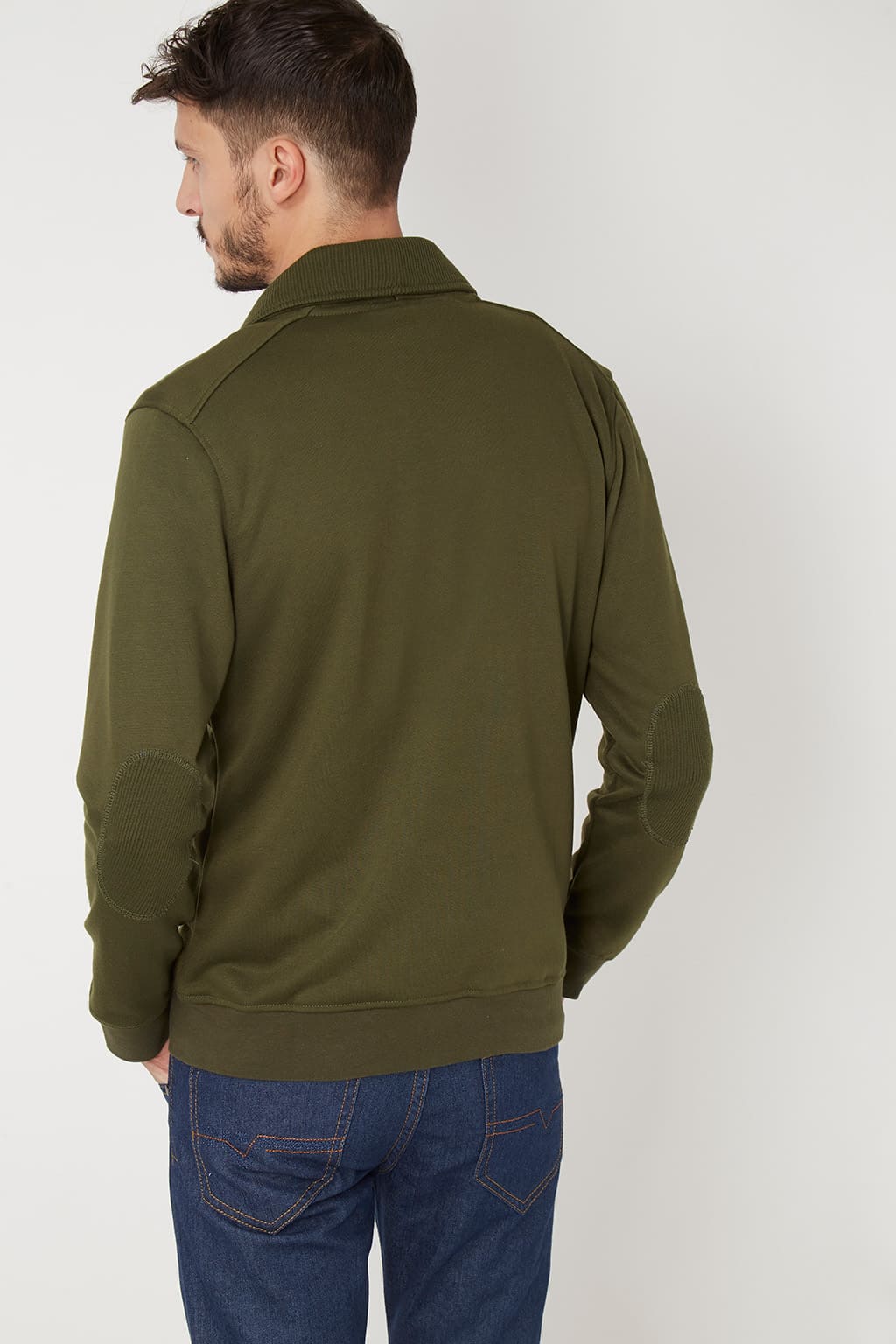 Cardigan mujer chaqueta manga larga sport casual cuello chal coderas bolsillos solapa cierre botones modelo WY68210 caqui talla L versátil cómodo ideal entretiempo ✅Entrega 24/48h